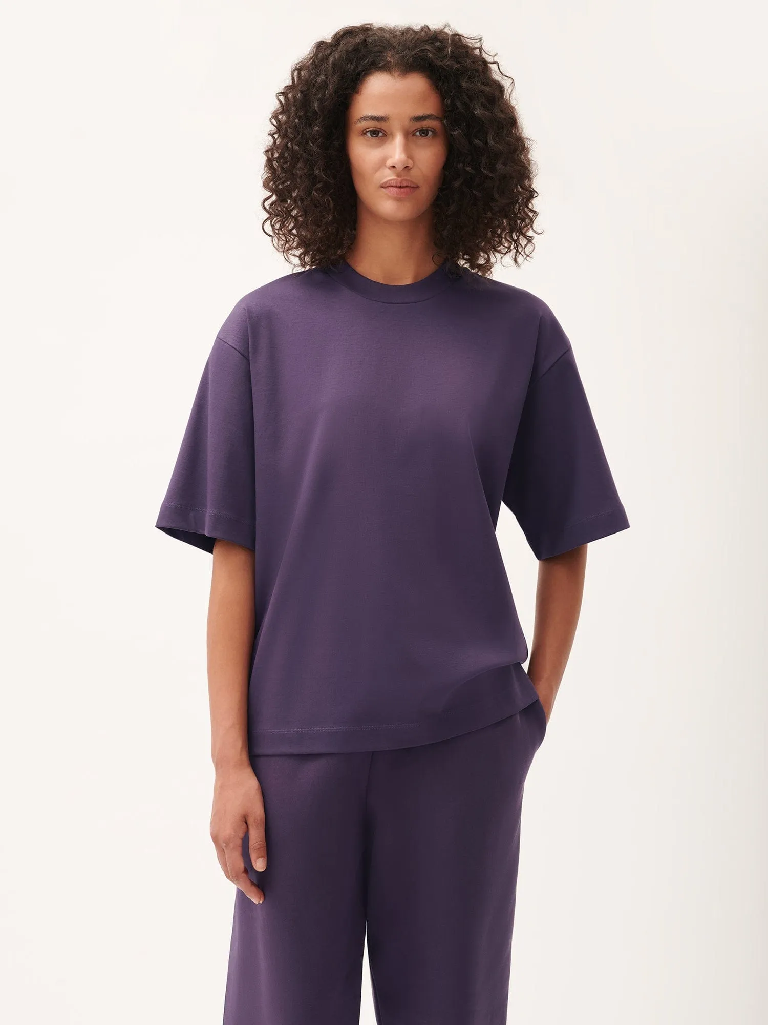 Womens DNA Oversized T-Shirt—blackberry