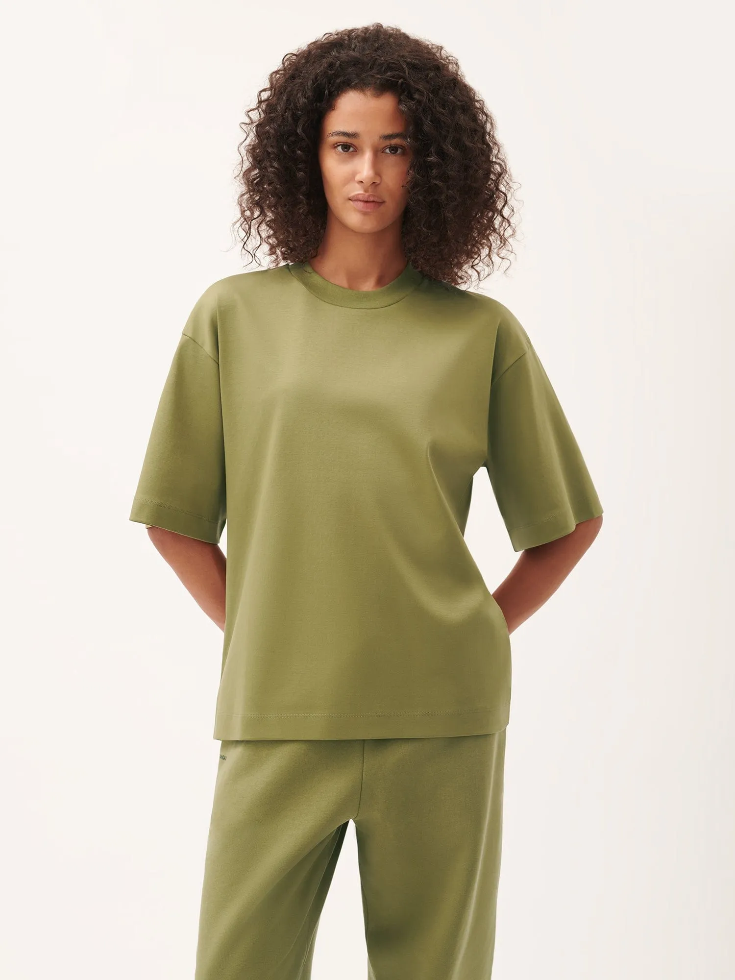 Womens DNA Oversized T-Shirt—highland green