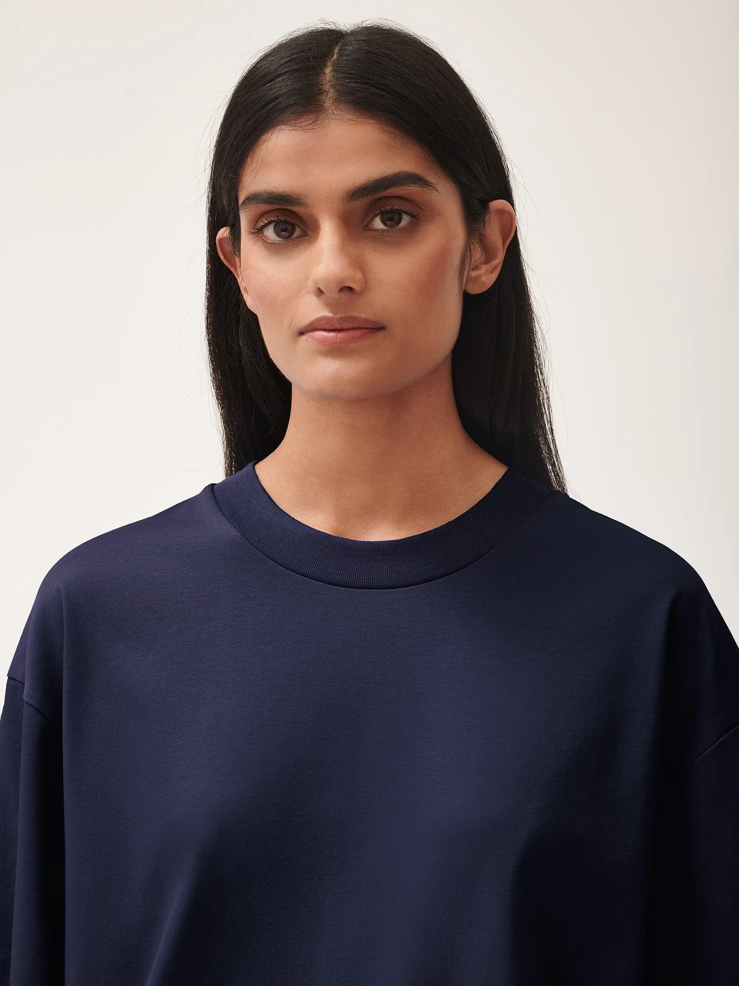 Womens DNA Oversized T-Shirt—navy
