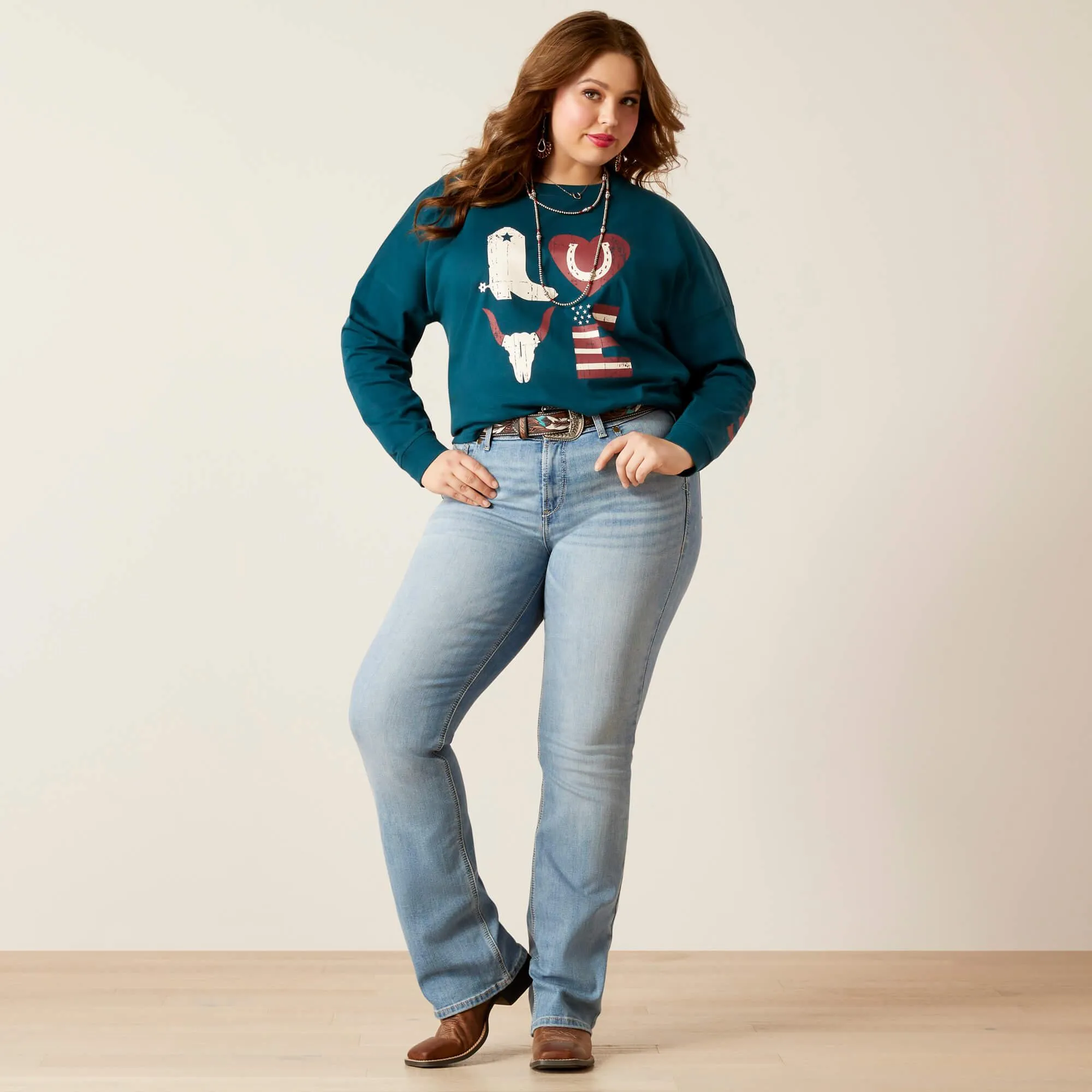 Women's Love Oversized Tee - Reflecting Pond