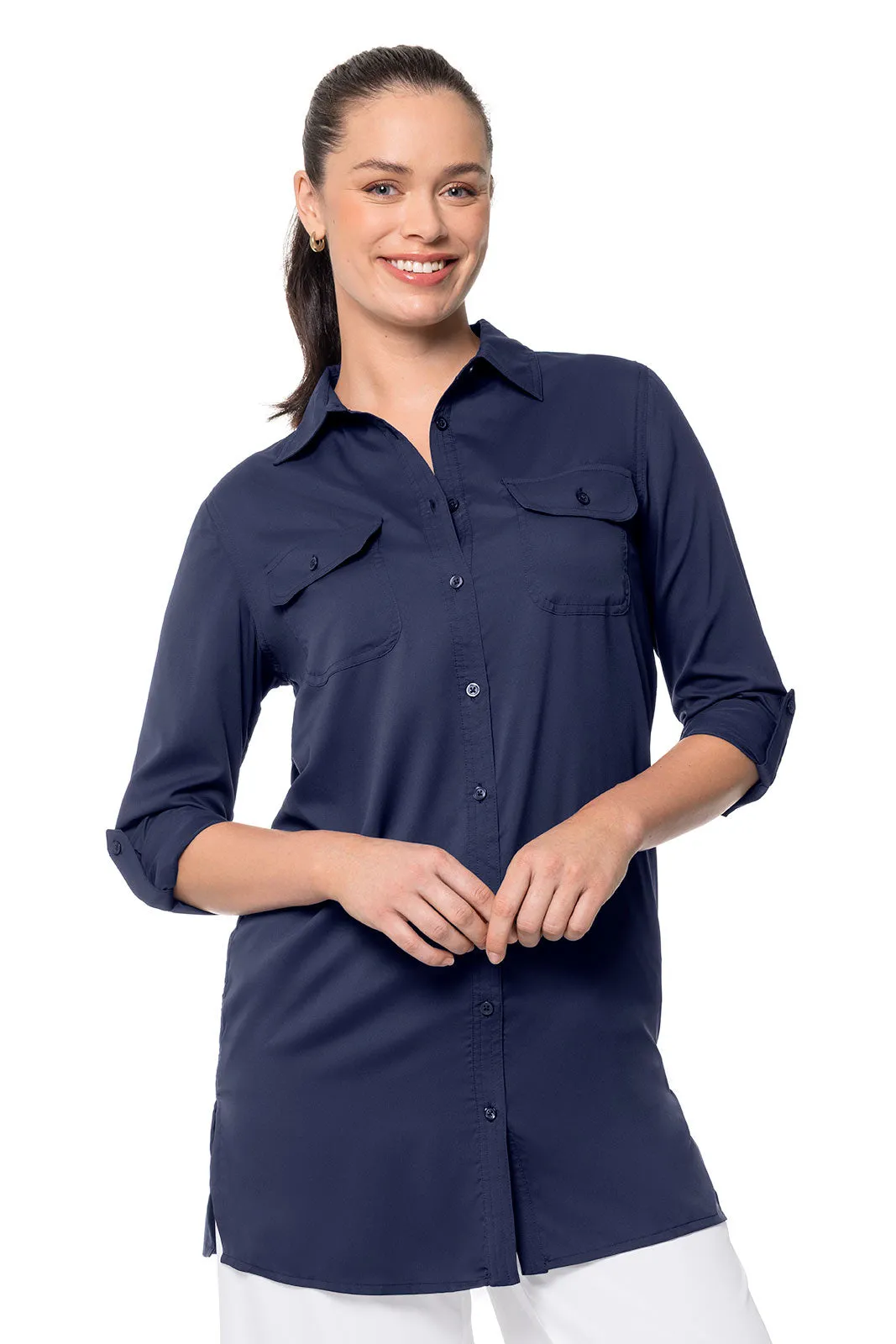Women's Santorini Tunic Shirt | Navy