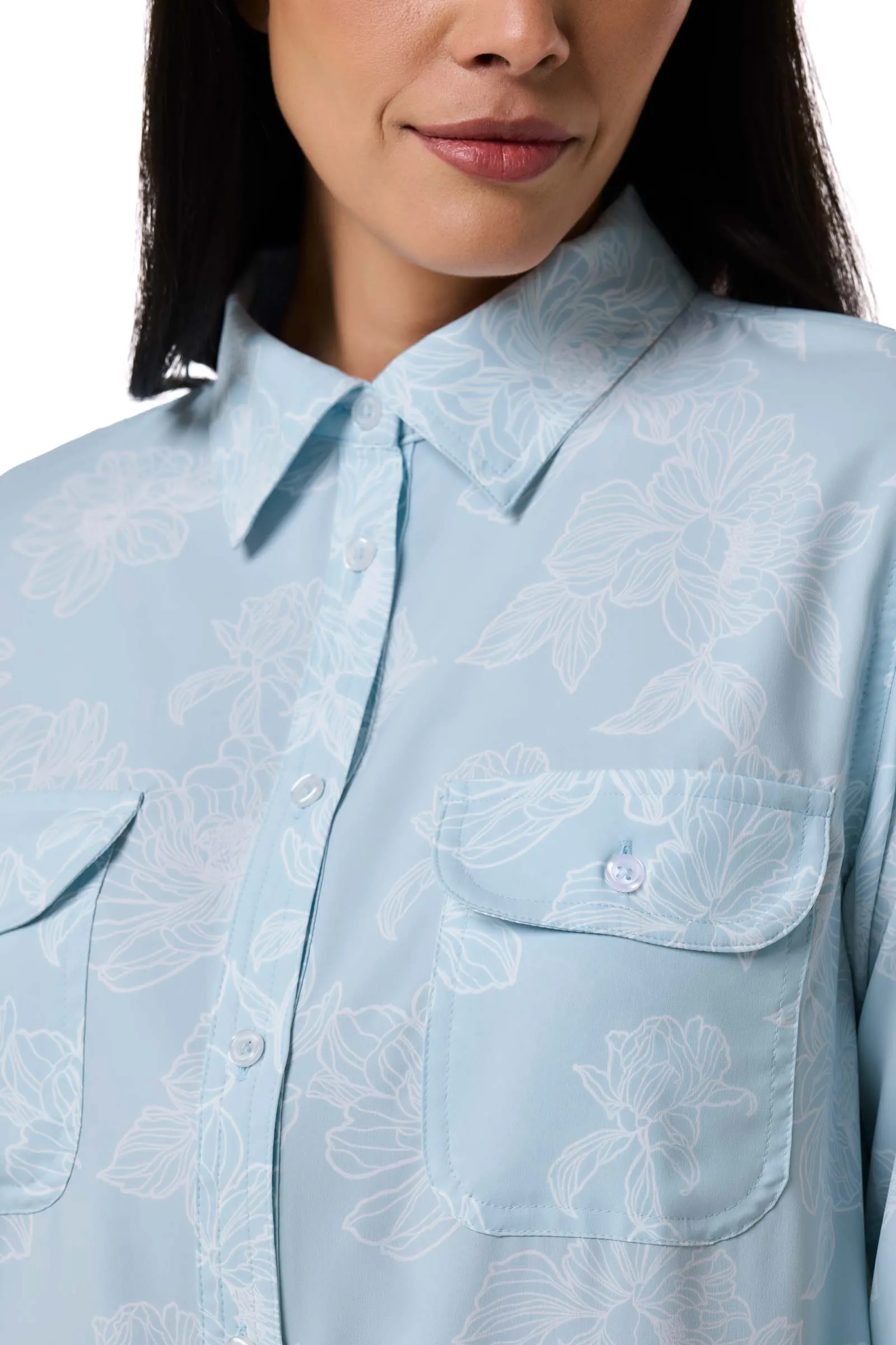 Women's Santorini Tunic Shirt | Skyride Perfect Peony