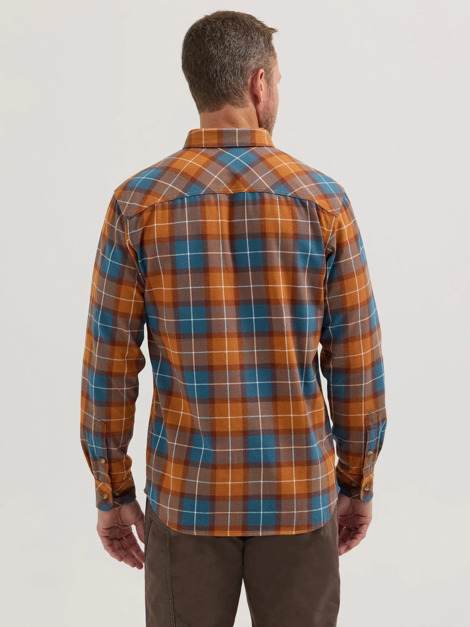 Wrangler RIGGS Men's Foreman Button-Down Flannel Shirt