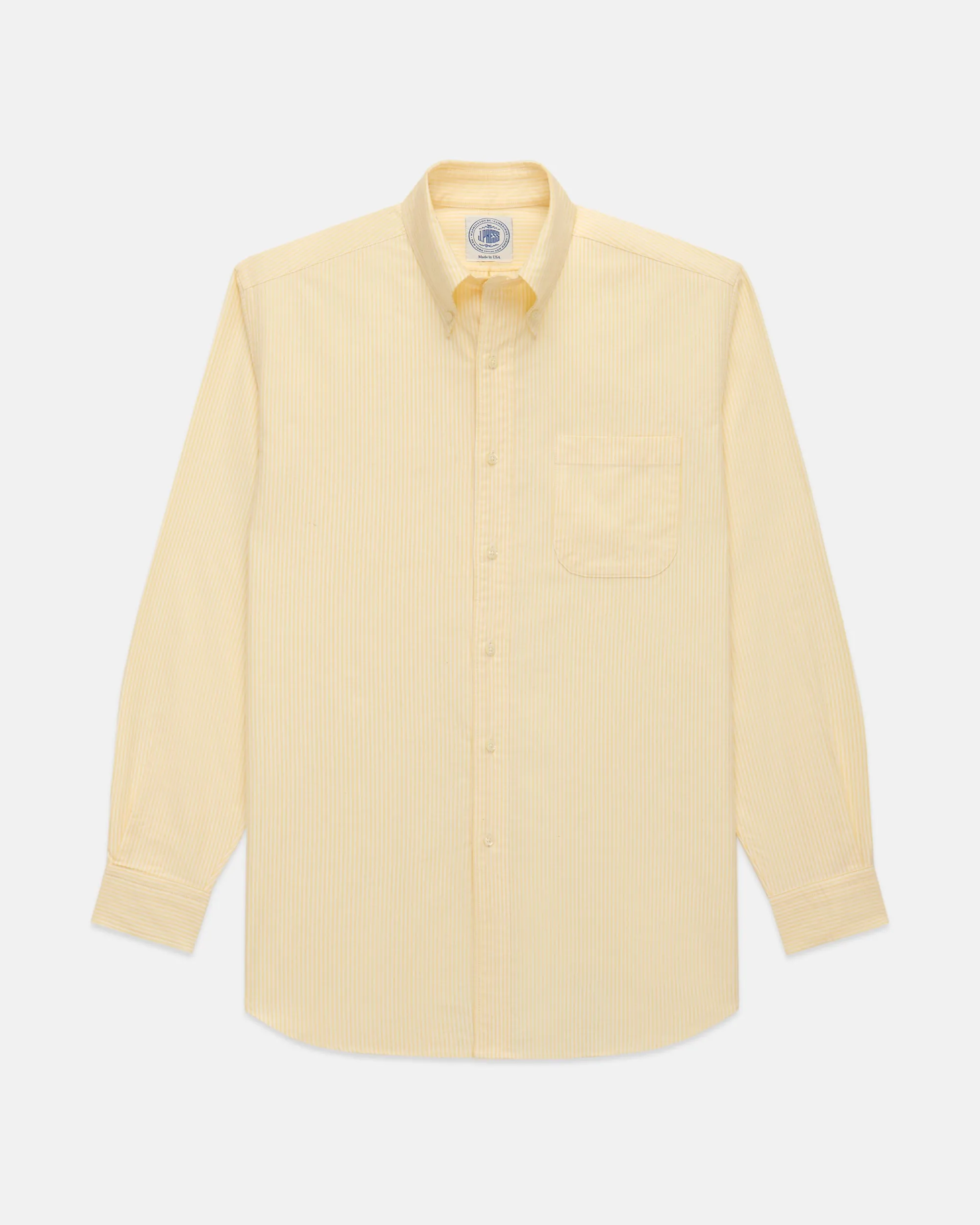 YELLOW UNIVERSITY STRIPE OXFORD SHIRT