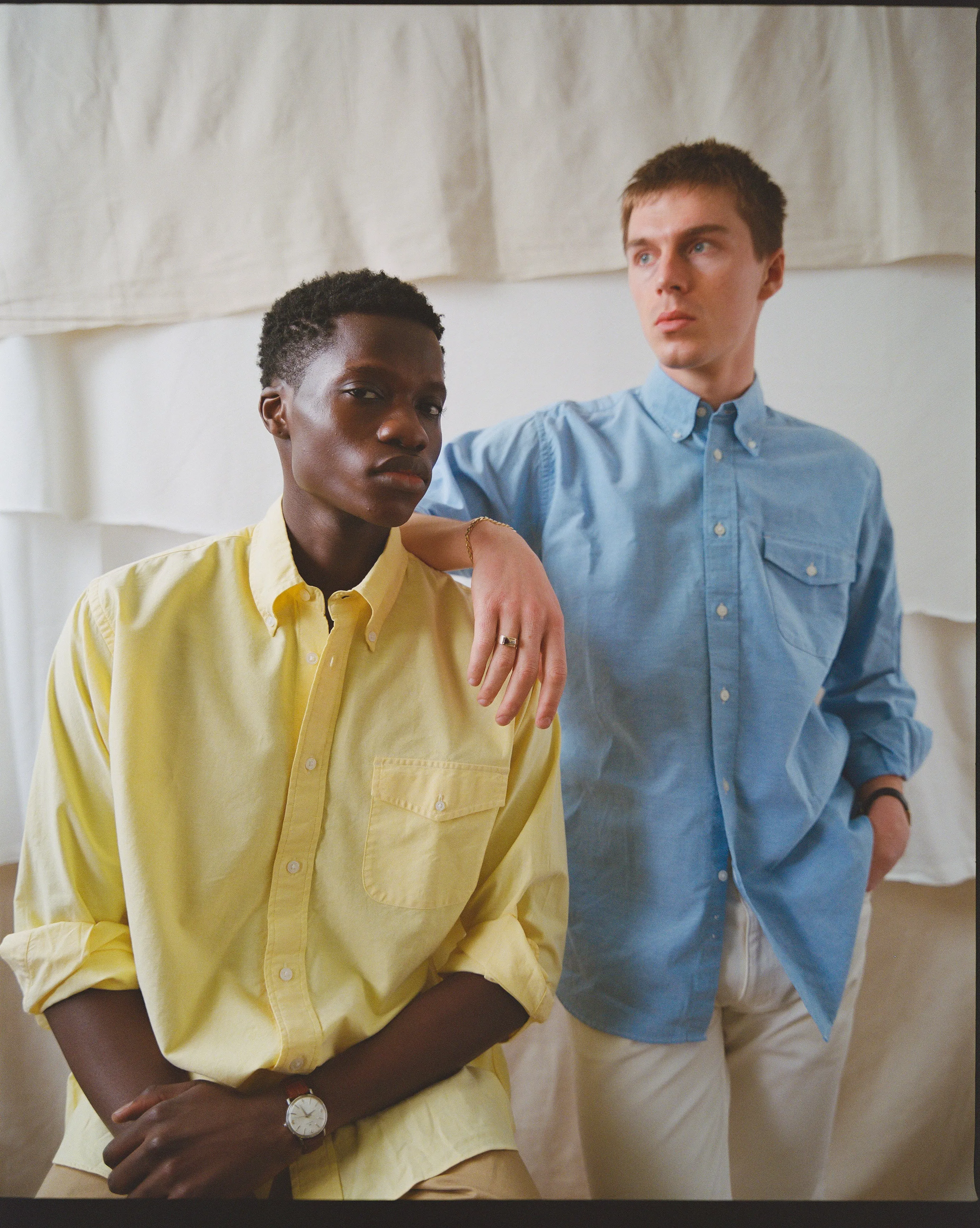 YELLOW ZEPHYR OXFORD SHIRT