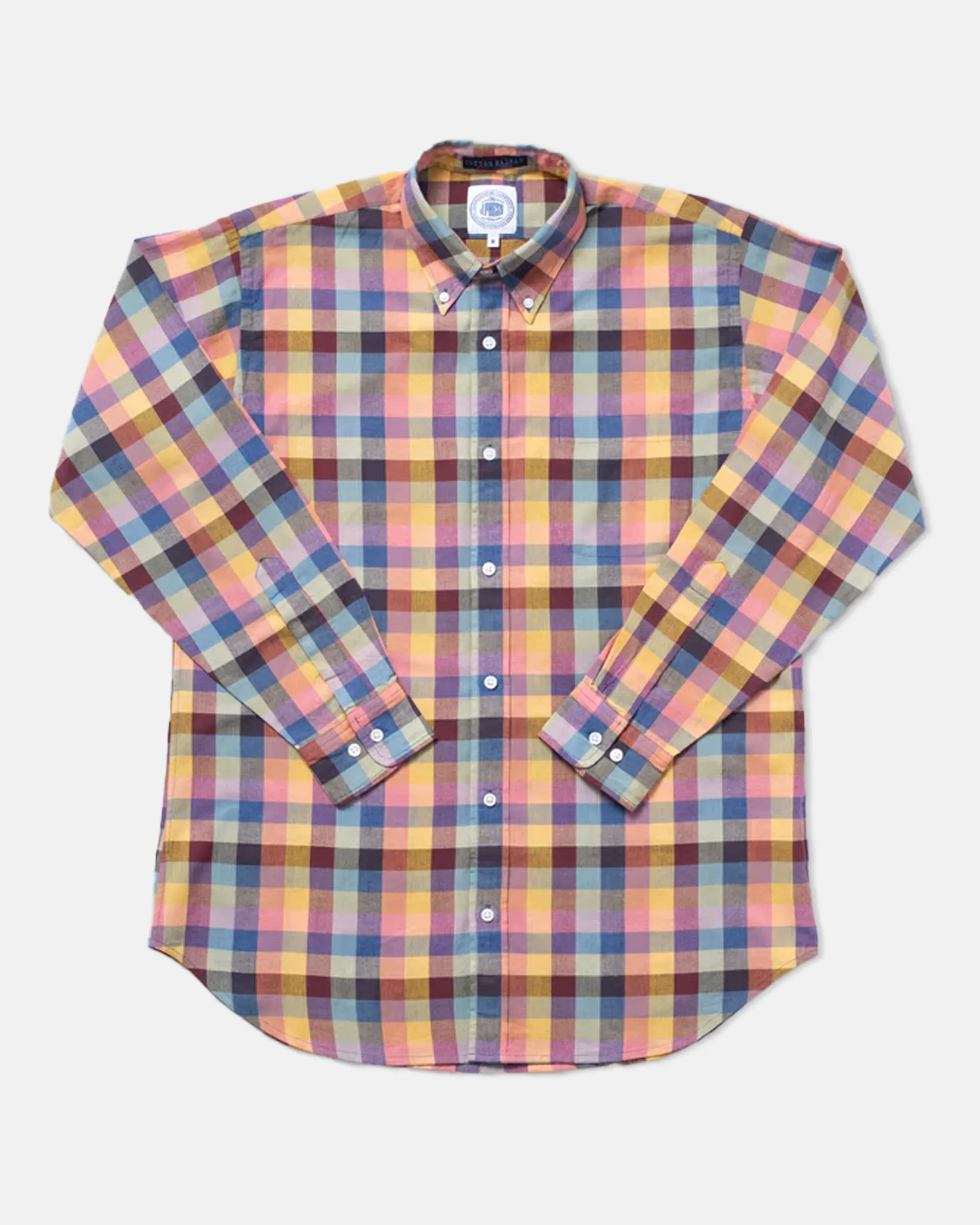 YELLOW/PINK CHECK MADRAS SHIRT