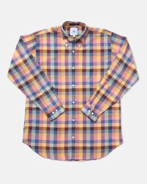YELLOW/PINK CHECK MADRAS SHIRT